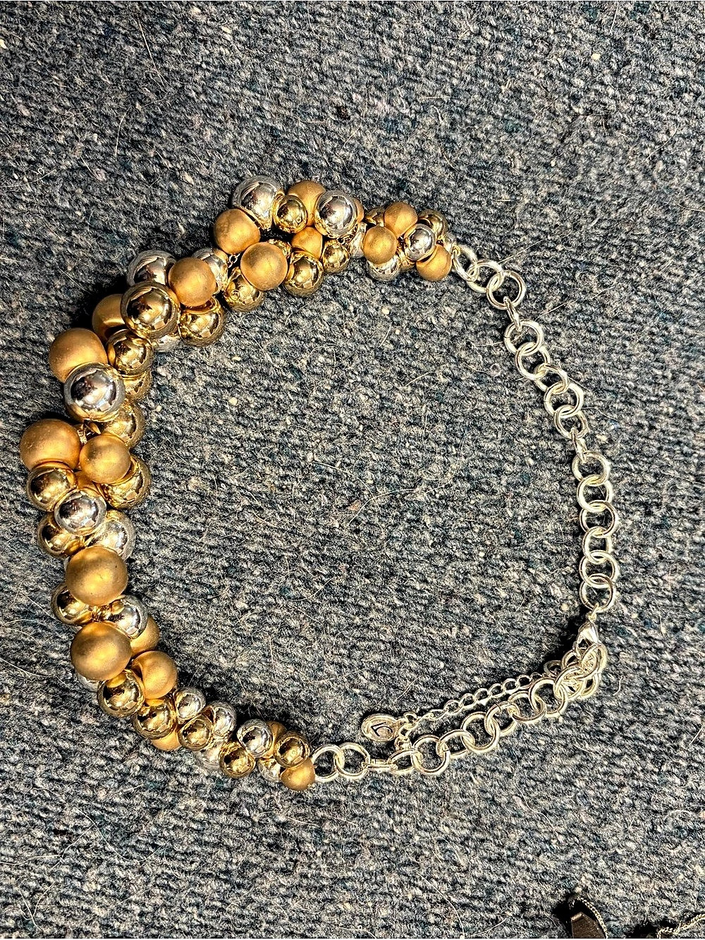 Premier Designs Beaded Chain Bracelet in Gold & Silver